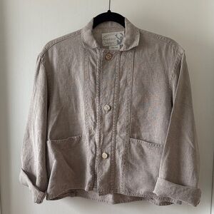 Angelheart Designs Vintage Linen Cropped Blazer S
